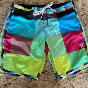 Hurley swim shorts size 5 multi colored